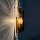 Mid-century glass wall lamp sconce J.T. Kalmar, 1970s, Germany