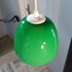 Suspension opaline verte 1970