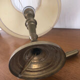 Lampe vintage pied en laiton