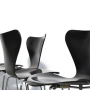 Set of 4 butterfly chairs 3107 by Arne Jacobsen for Fritz Hansen, 1976 Denmark