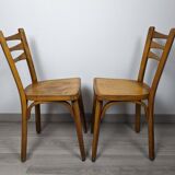 Pair of Baumann bistro chairs