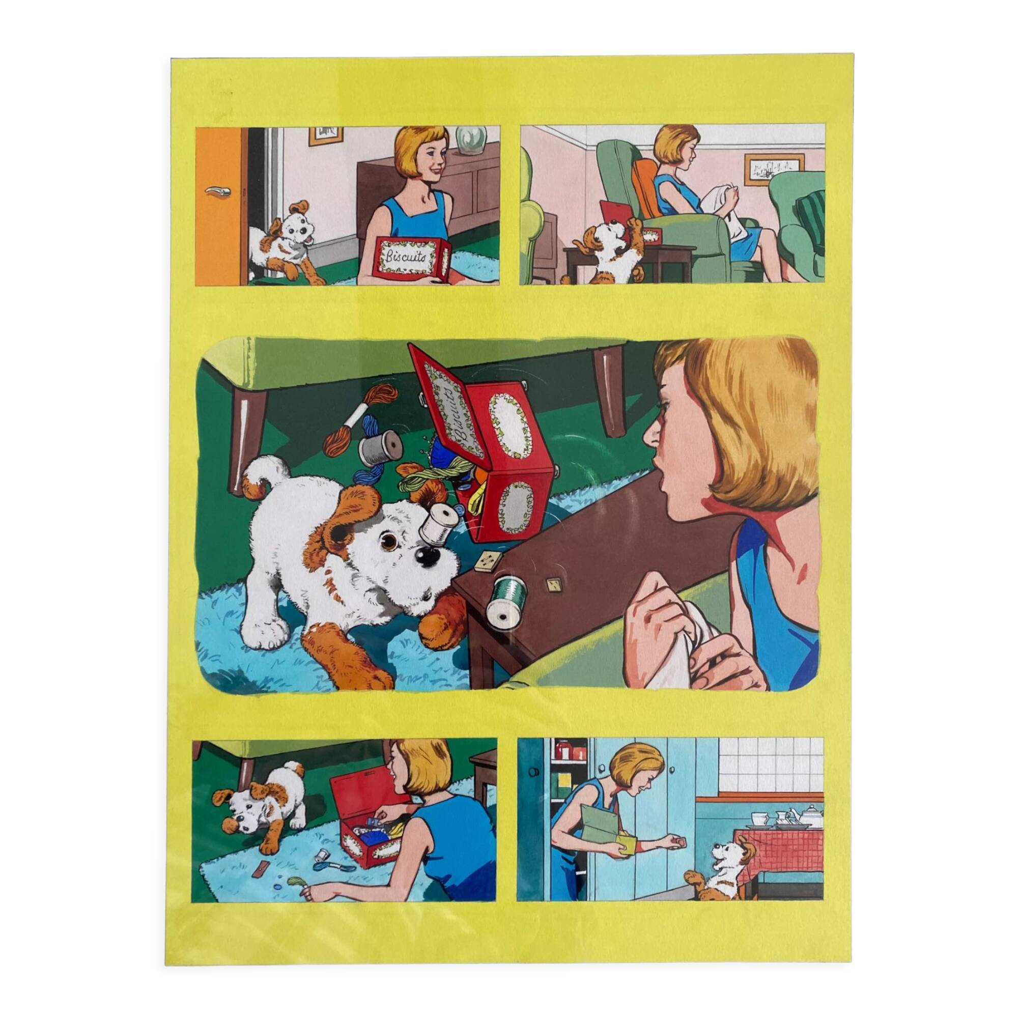 B-Board comics "Paddy-Paws the Puppy" from "Jack and Jill" 1969