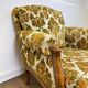 Vintage 50s bergere armchair