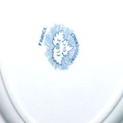 SARREGUEMINES FLORE Large Oval Platter with blue flower decoration U&C 36cm