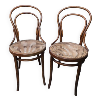 Paire de chaises style bistro