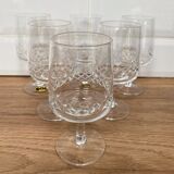 Set of 6 wine glasses