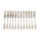 12 couteaux a poisson Christofle art deco modele america par luc lanel