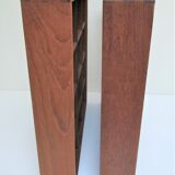 Two wall shelves with solid wood compartments design 80s