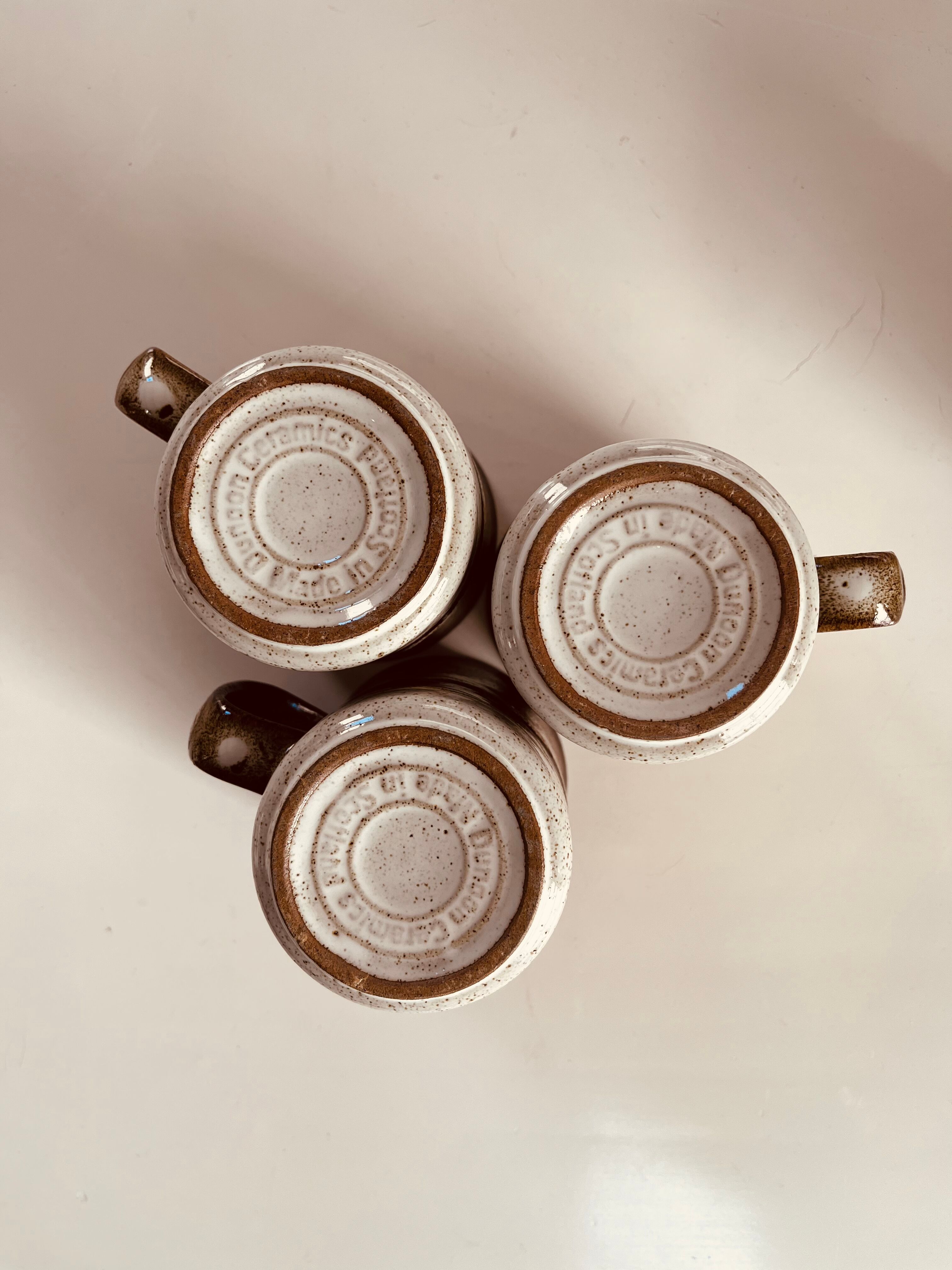 English ceramic mugs