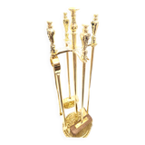 Solid brass fireplace servant 4 accessories