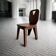 Chaise brutaliste rétro en teck massif foncé (plusieurs en stock !)