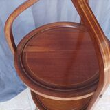 English pedestal table 3 mahogany trays