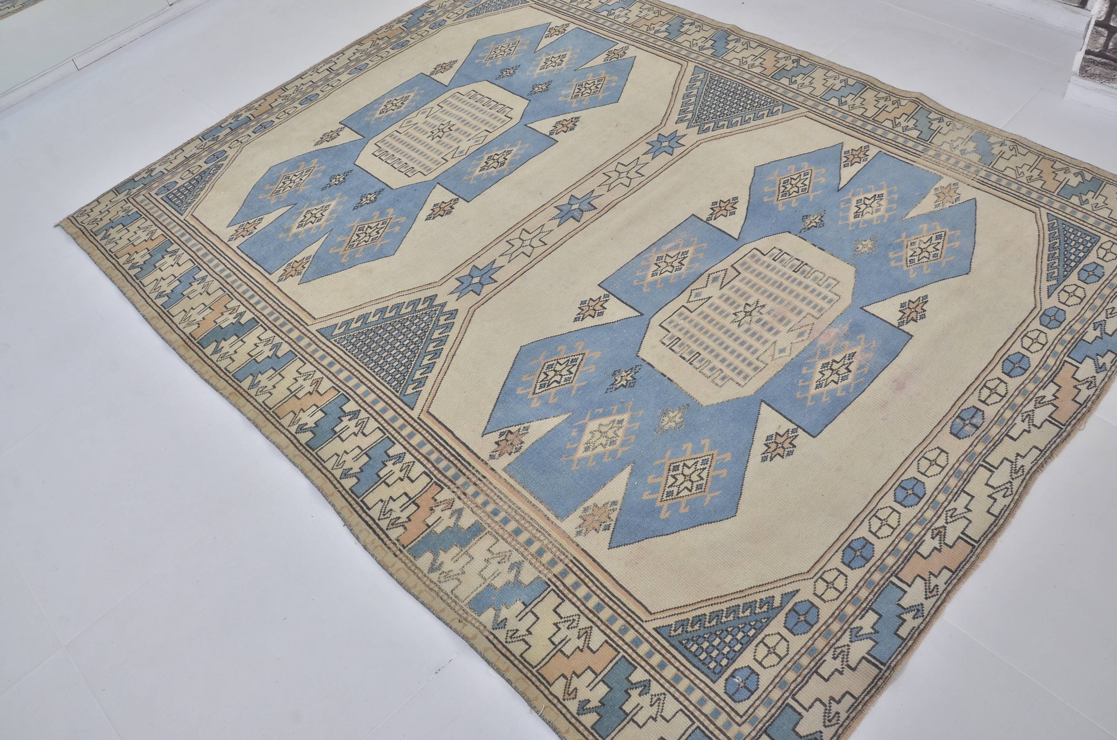 Floral Oushak Vintage Floor Carpet sku2291