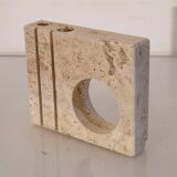 Travertine candlestick Fratelli Mannelli 1970