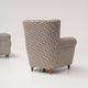 Pair of Italian Armchairs  in Zigzag Upholstery, 1960s