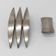 Brutalist door handle in silver bronze