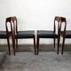 4 chaises scandinaves années 60