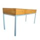 Console/table d'appoint vintage en bois avec structure en métal