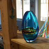 Large vase Alfredo Barbini 'double incalmo', Venice around 1968