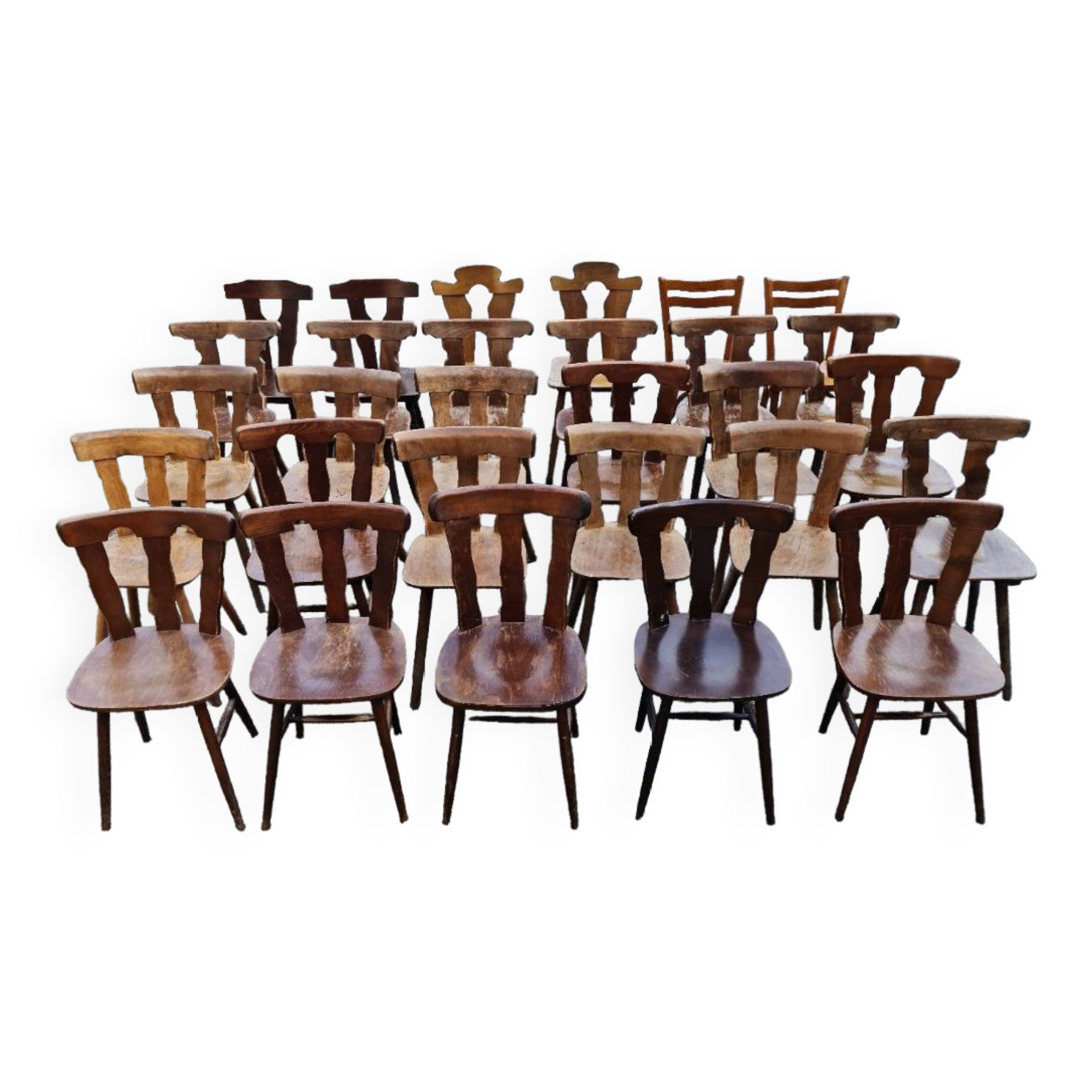 25 solid wood bistro chairs bentwood