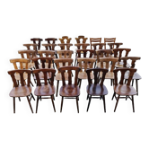 25 chaises de bistrot bois massif bois courbé