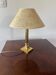 Empire bedside lamp in gilded fluted brass – Neoclassical style 1970