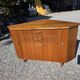 Scandinavian corner unit in teak from the 1960s.