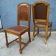 Set de 4 chaises style Louis XVI cuir