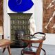 Cesare Lacca rolling coffee table service trolley