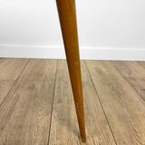 Pedestal table tripod mosaic tray mirror 50s