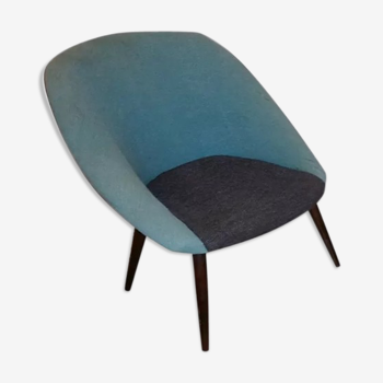 Fauteuil Ovoïde corbeille années 50/60