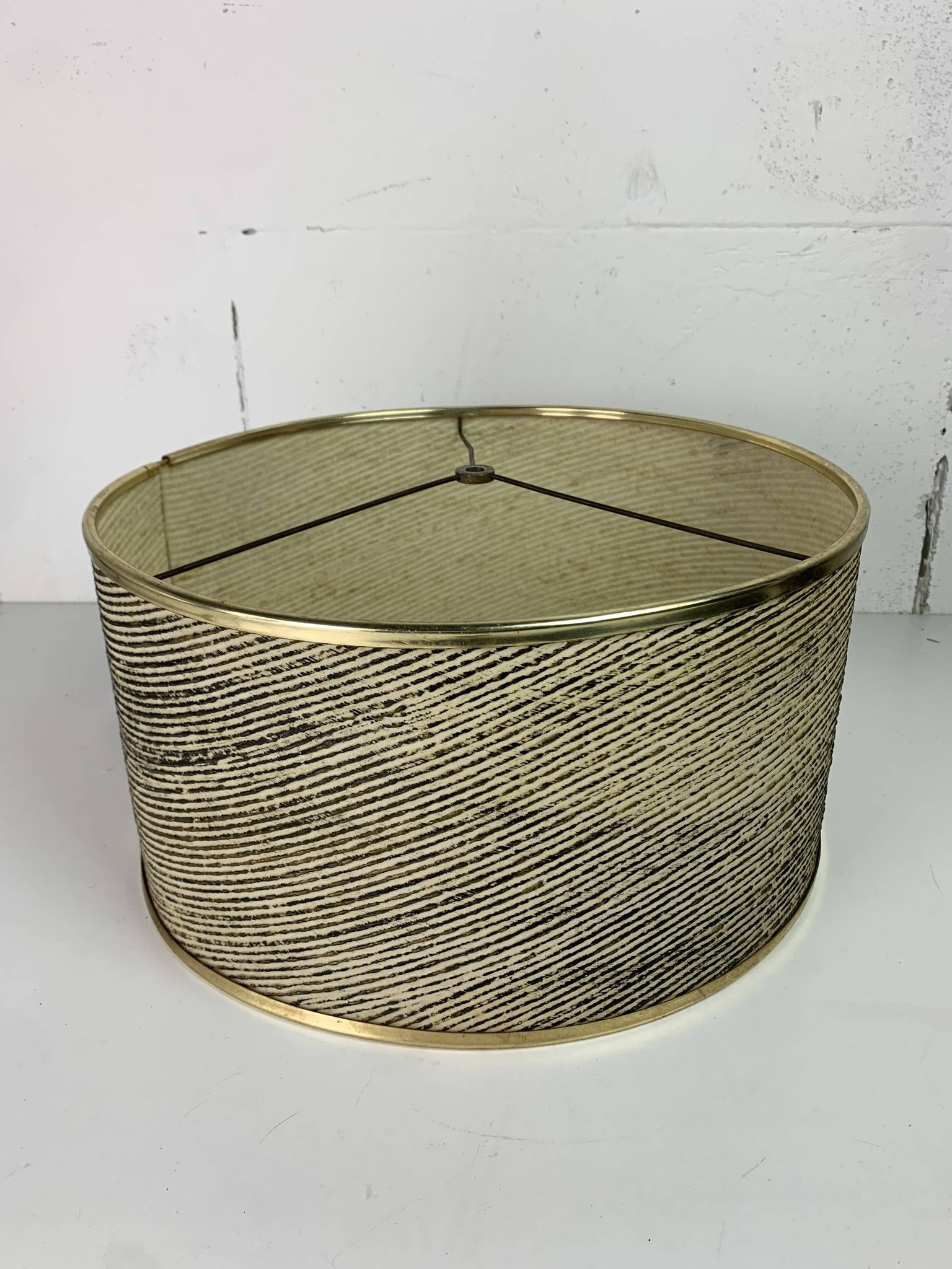 Grande lampe de table en laiton de style Stilnovo Spoutnik du milieu du siècle, États-Unis, années 1950