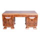 Art Deco Writing Desk in Mahogany and Walnut, 1920s