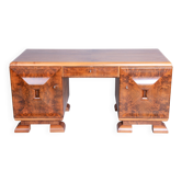 Bureau Art Déco en acajou et noyer, années 1920