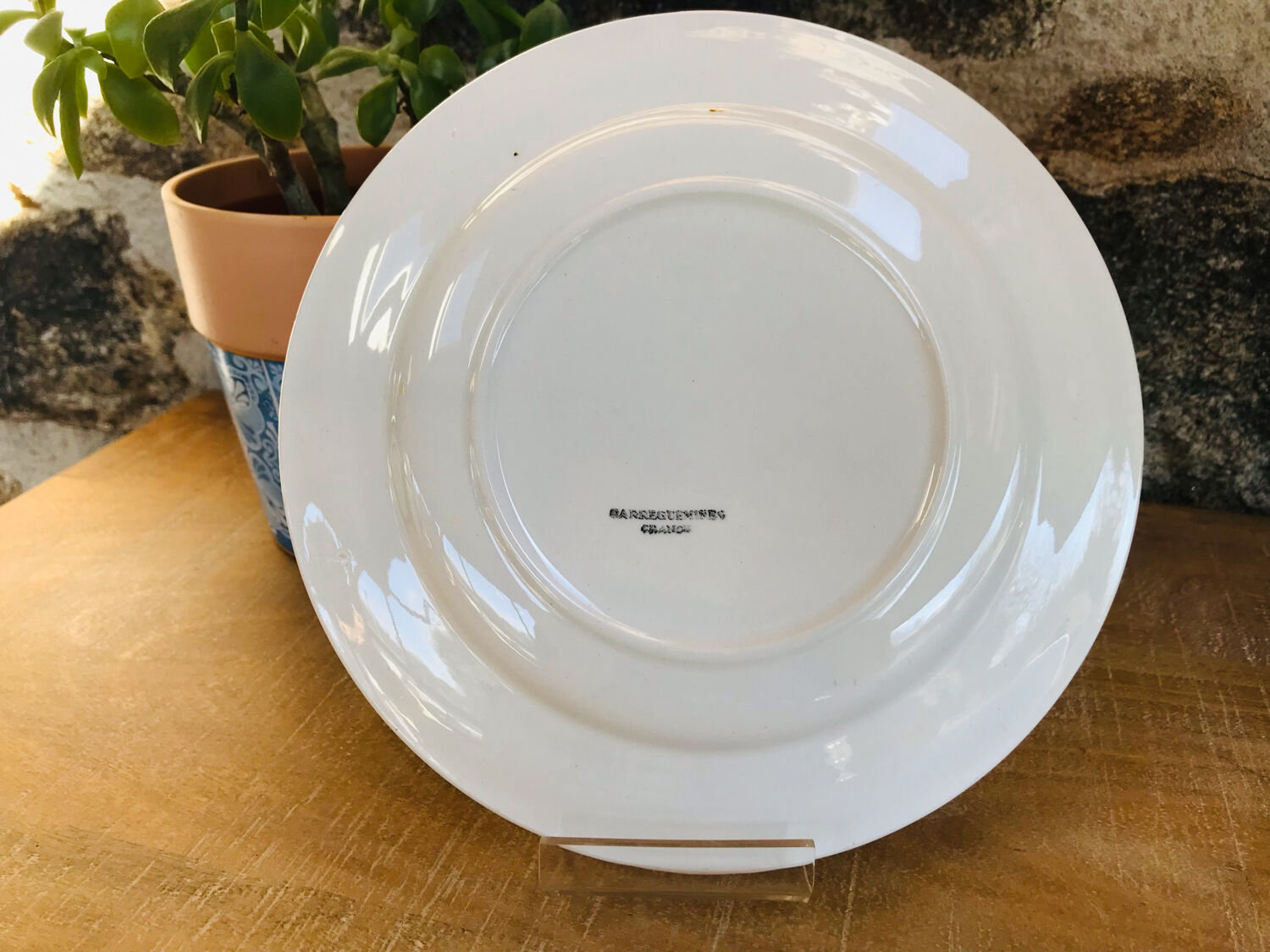 Service 21 earthenware plates of Sarreguemines Digoin Scottish model