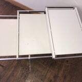 Wood and metal nesting tables 1970