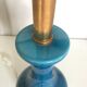 Vintage enamelled ceramic lamp