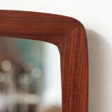 Free form mirror - teak - scandinavian - 14.09.23.01
