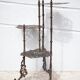 Old bronze harness 3 levels, bronze plant holder, butterfly patterns, planter, patio