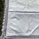 Pair of pillowcases edge hooked hand fine cotton