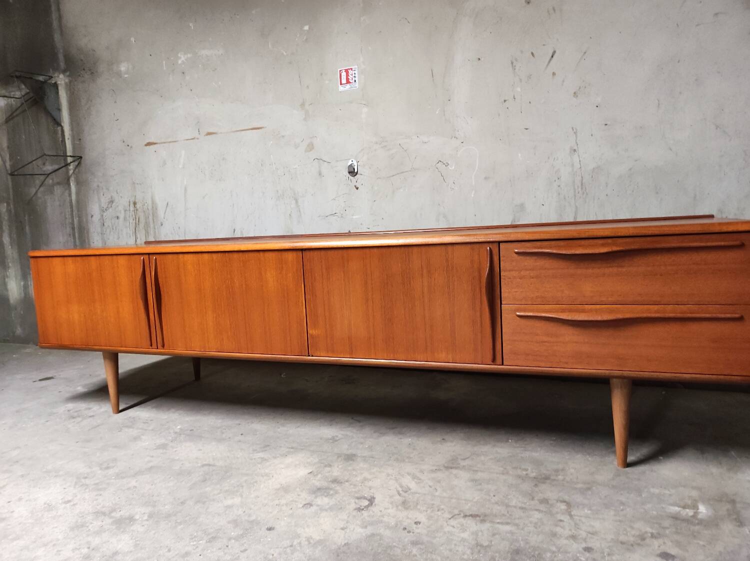 Vintage Scandinavian teak sideboard