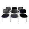 Suite of 6 “giancarlo piretti” chairs.