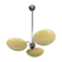Minimalist 3-flamming Chandelier, 1930s