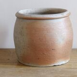 Rustic Antique Stoneware Jar with Handle