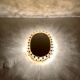 Illuminated floral mirror by Palwa