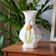 Antique tulip-shaped earthenware vase signed Bassano