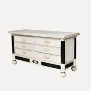 Une commode à 6 tiroirs, France, années 80.