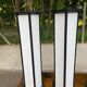 Column table lamps in the style of 90s Japanese lanterns.