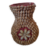 Vintage shell vase
