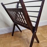 Folding teak magazine holder by Cees Braakman